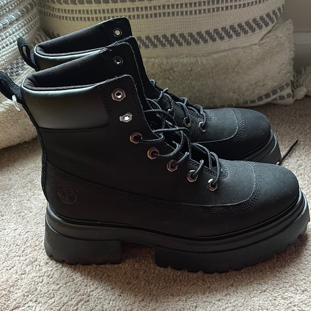 Timberland Black Lace-Up Boots